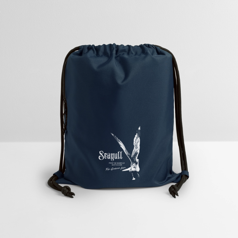 Rostock 'SEAGULL' Turnbeutel aus Recycling-Material - Navy