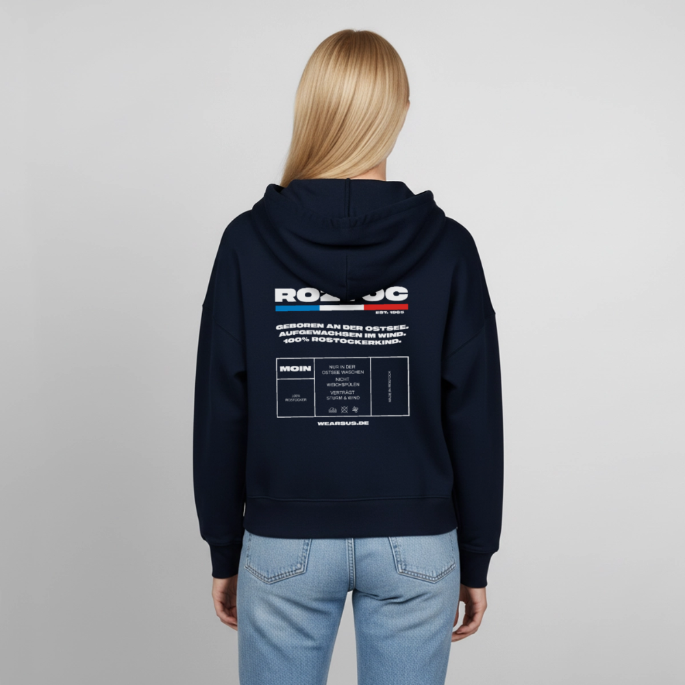 Rostock 'ROZTOC' Edition Bio Zip Hoodie Damen - Navy
