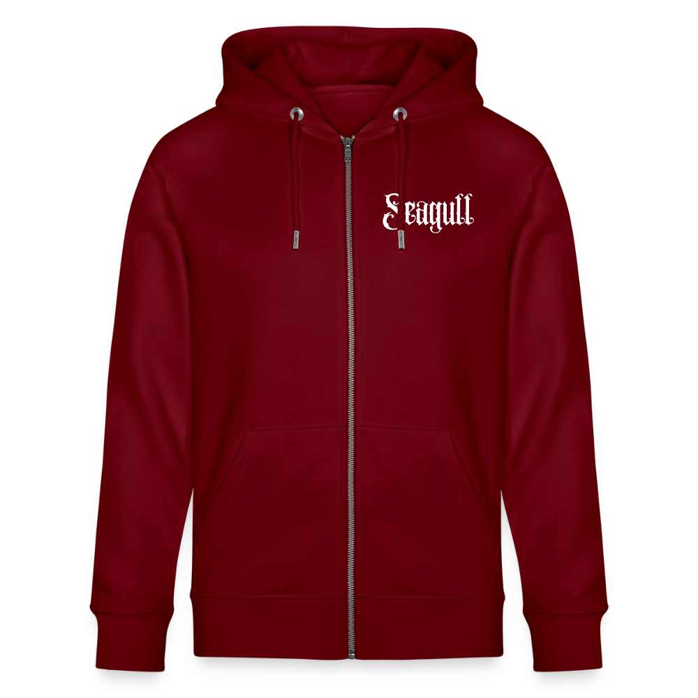 Rostock 'SEAGULL' Edition Bio Zip Hoodie Herren - Burgunderrot