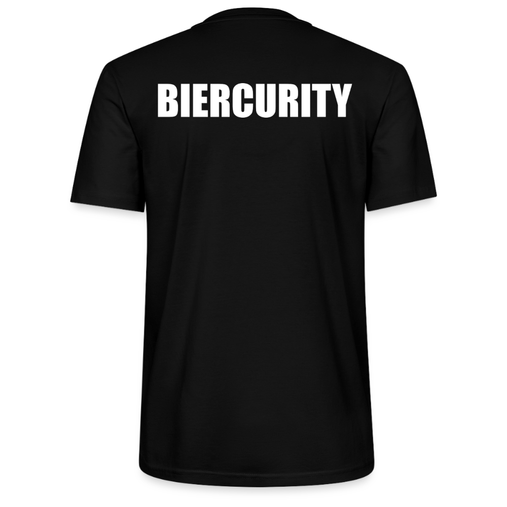 Unisex Sprüche T-Shirt 'Biercurity' - Schwarz