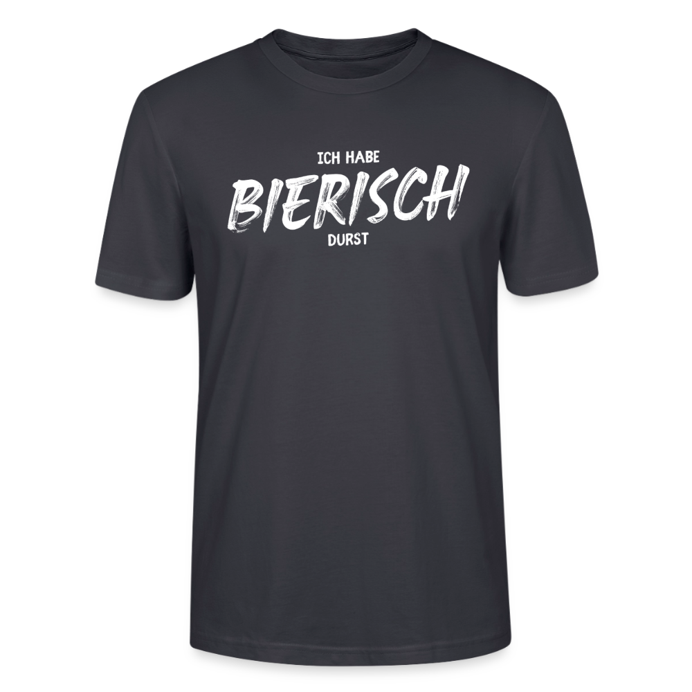 Unisex Sprüche T-Shirt 'Ich habe bierisch Durst' - Dunkles Graublau