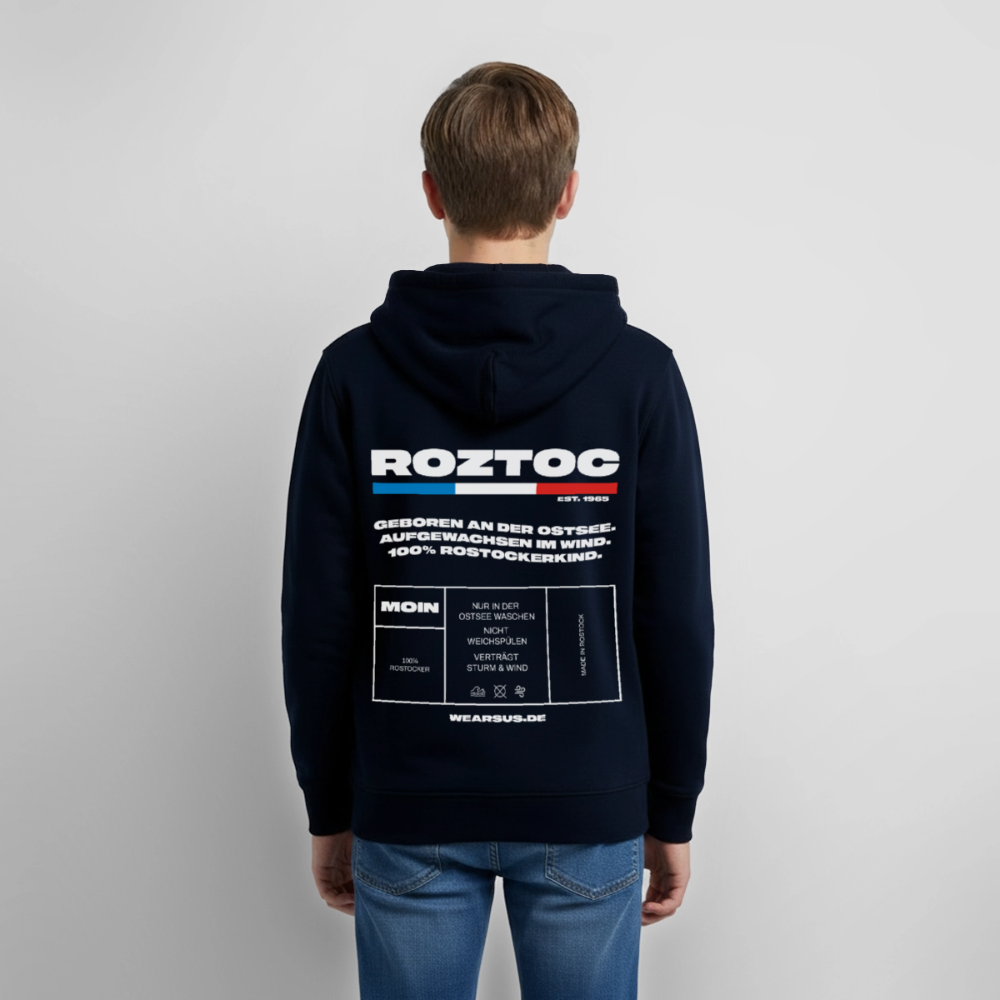 Rostock 'ROZTOC' Edition Bio Zip Hoodie Kinder - Navy