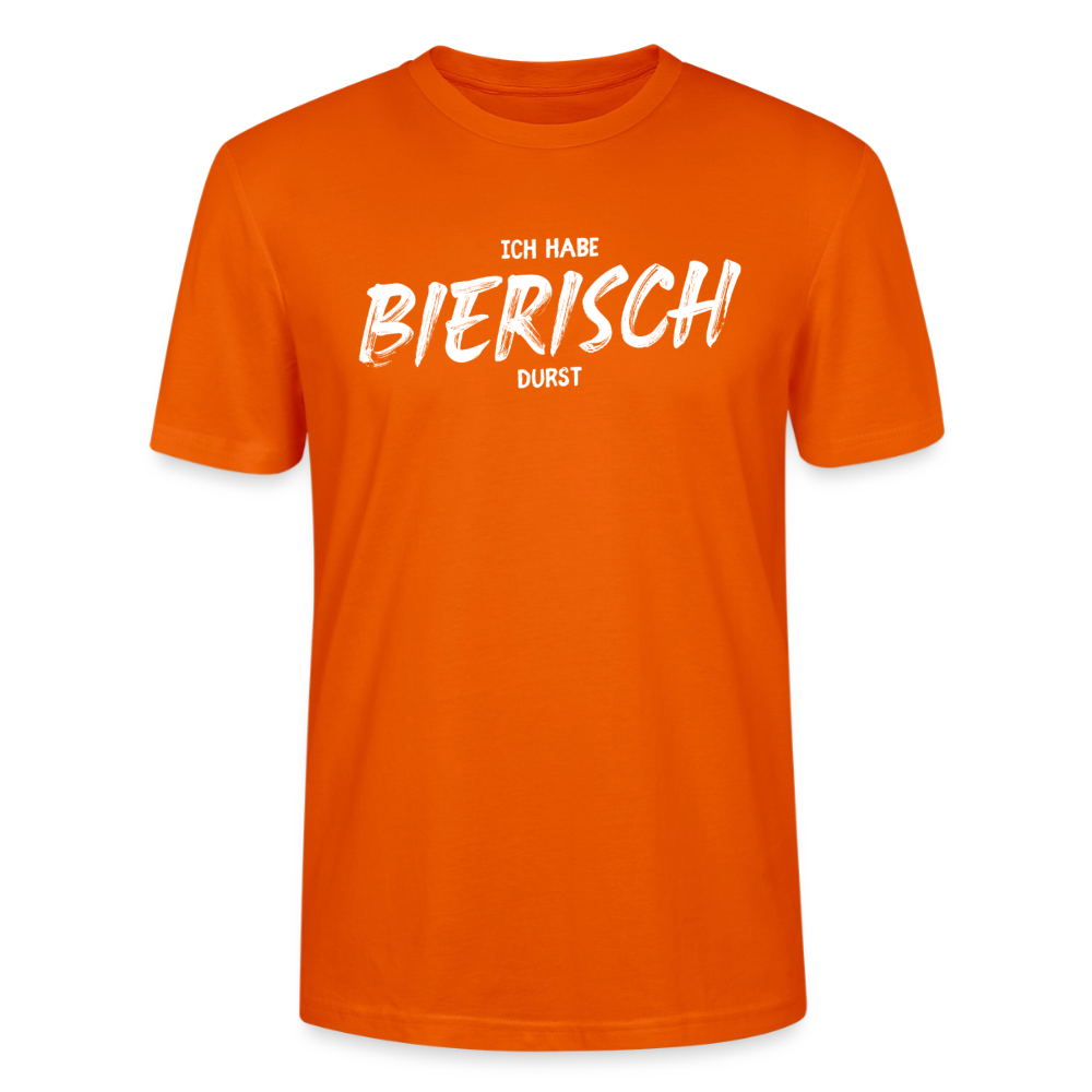 Unisex Sprüche T-Shirt 'Ich habe bierisch Durst' - Tieforange
