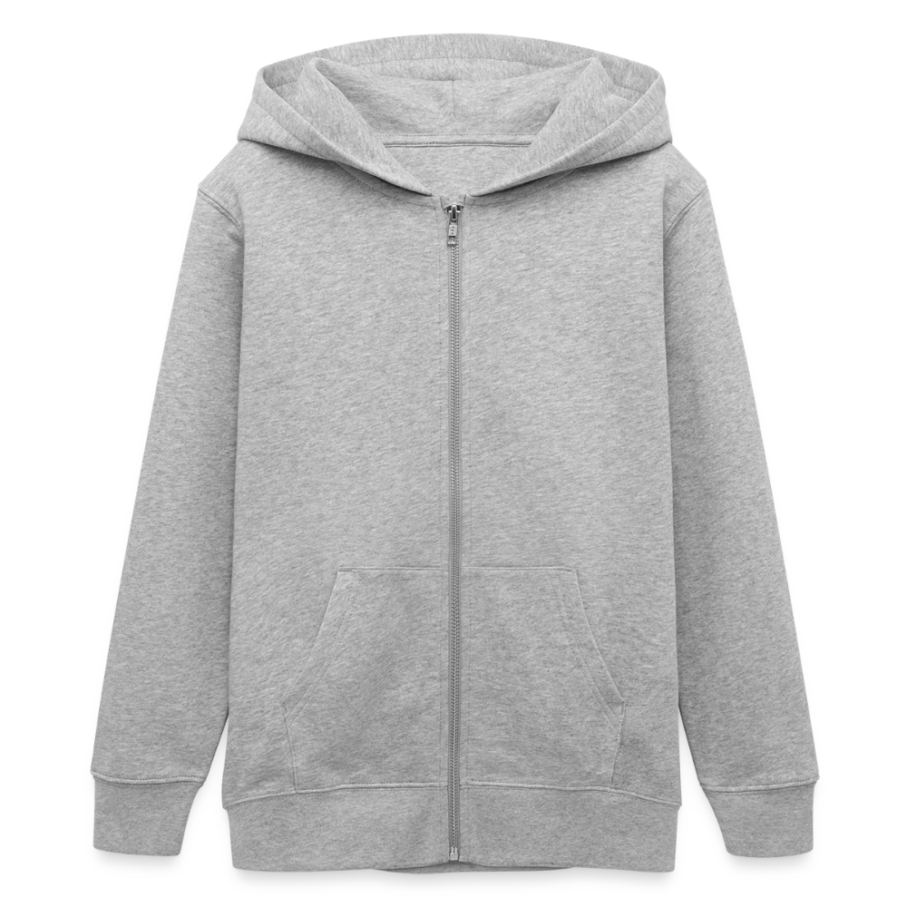 Rostock 'Rostockerkind' Bio Zip Hoodie Kinder 9-13 Jahre - Grau meliert