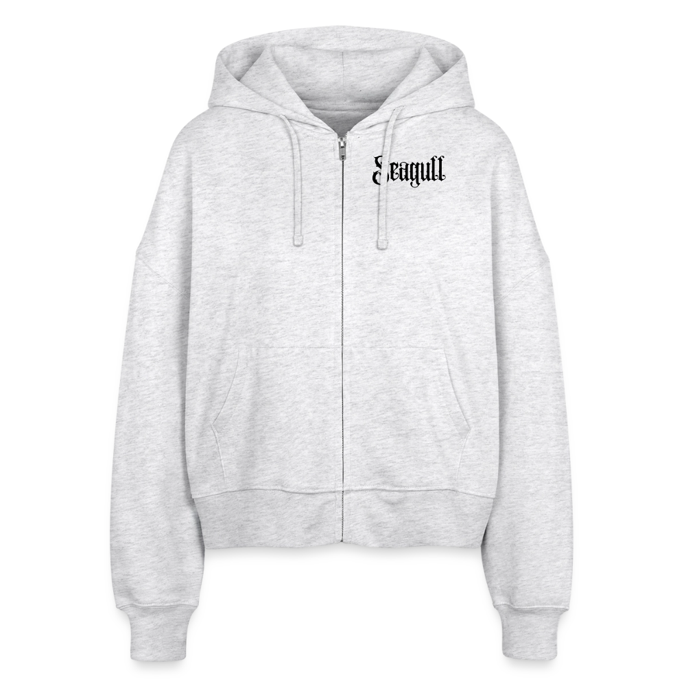 Rostock 'Seagull' Bio Zip Hoodie Damen weiß meliert - Weiß meliert
