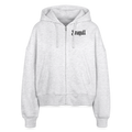 Rostock 'Seagull' Bio Zip Hoodie Damen weiß meliert - Weiß meliert