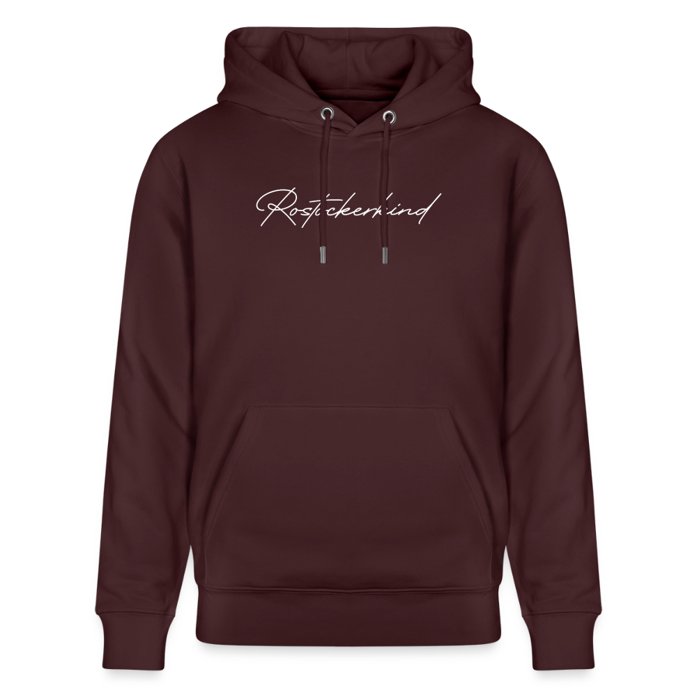 Rostock 'ROSTOCKERKIND' Signature Bio Hoodie Unisex weiß - Maroon