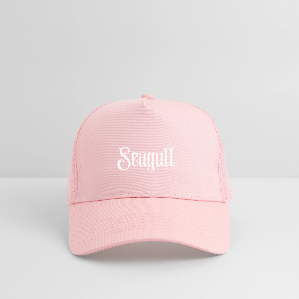 Rostock 'SEAGULL' Trucker Cap mit weißem Print - Hellrosa