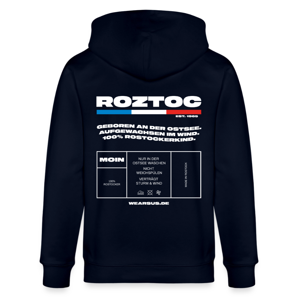 Rostock 'ROZTOC' Edition Bio Zip Hoodie Herren - Navy