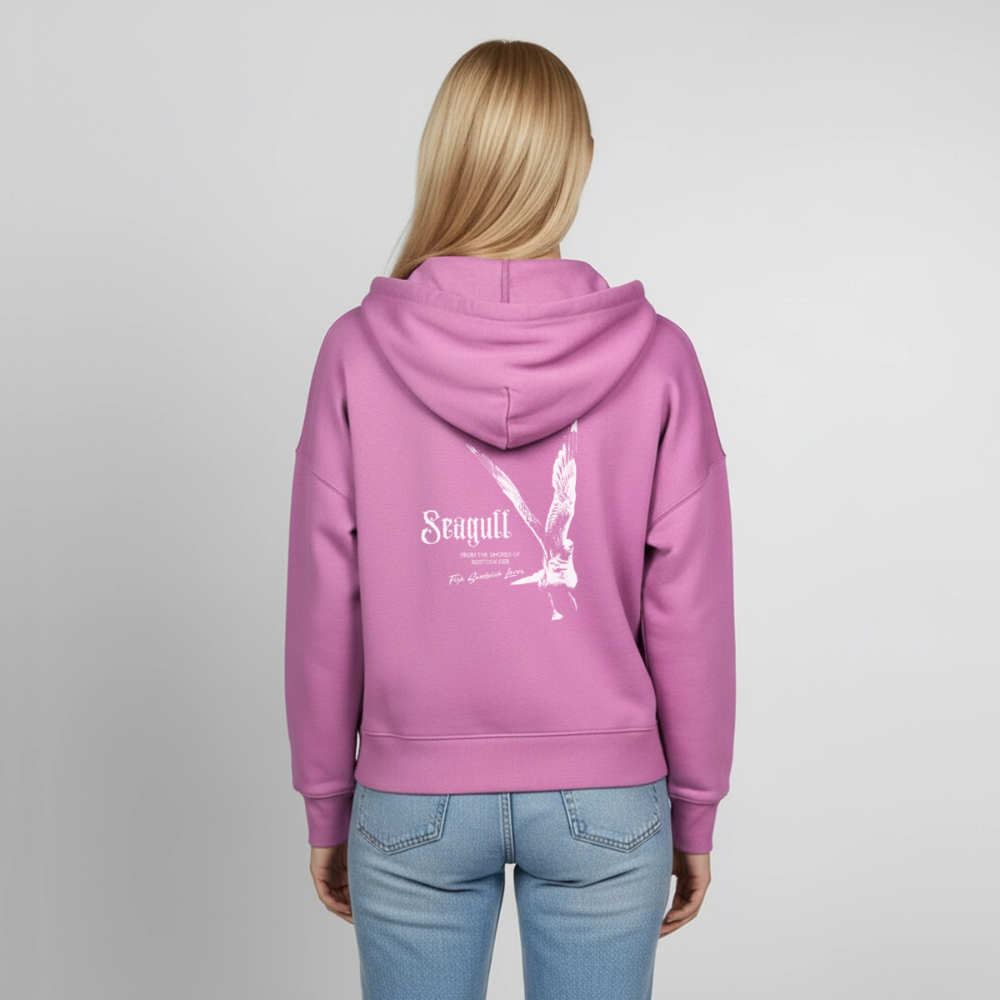 Rostock 'Seagull' Bio Zip Hoodie Damen - Pink