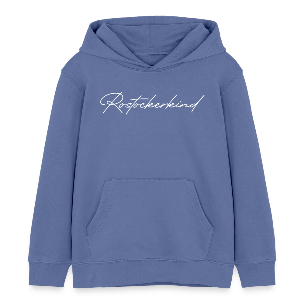 Rostock 'Rostockerkind' Signature Bio Hoodie Kinder 3-8 Jahre - Blau
