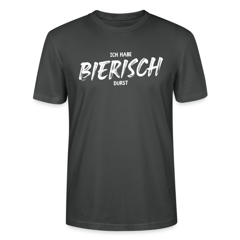 Unisex Sprüche T-Shirt 'Ich habe bierisch Durst' - Anthrazit
