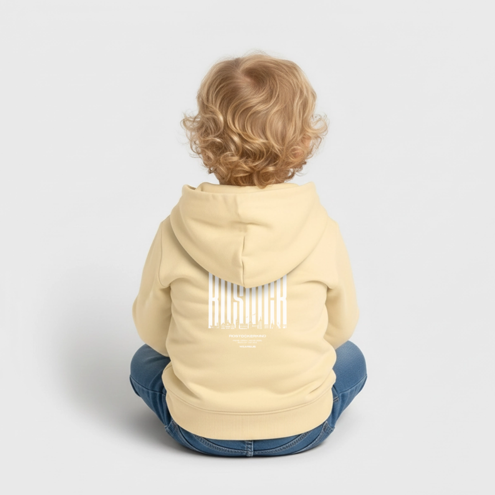 Rostock 'Rostockerkind' Bio Hoodie Babys Farbe - Creme