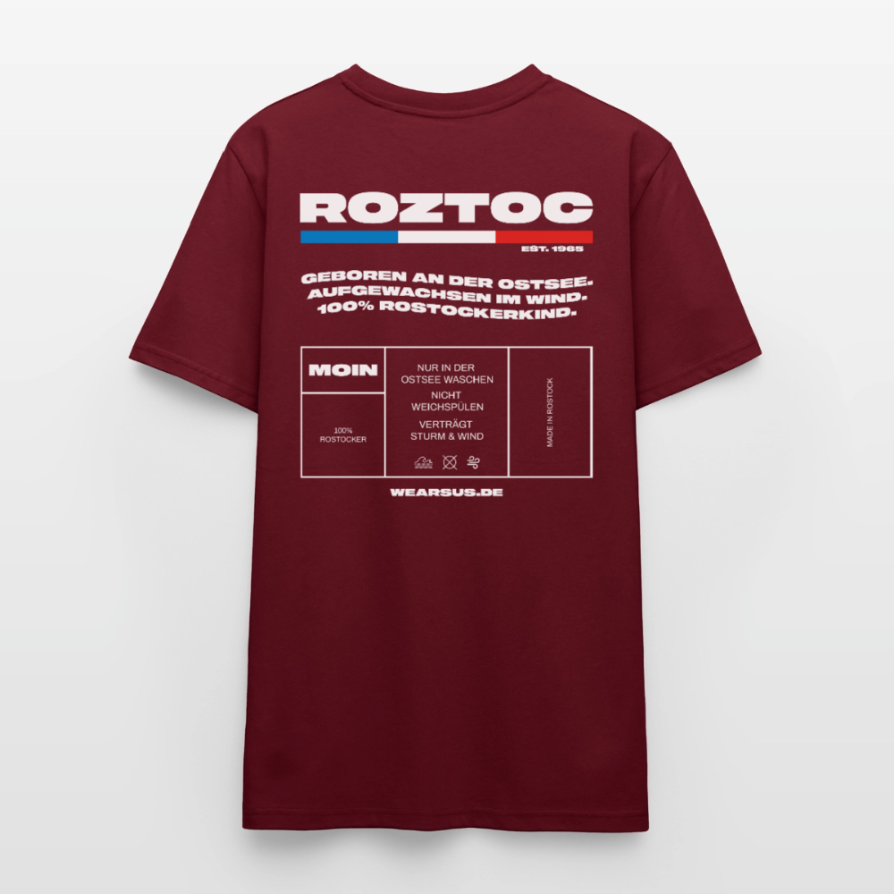 Rostock 'ROZTOC' Edition Unisex T-Shirt - Burgunderrot