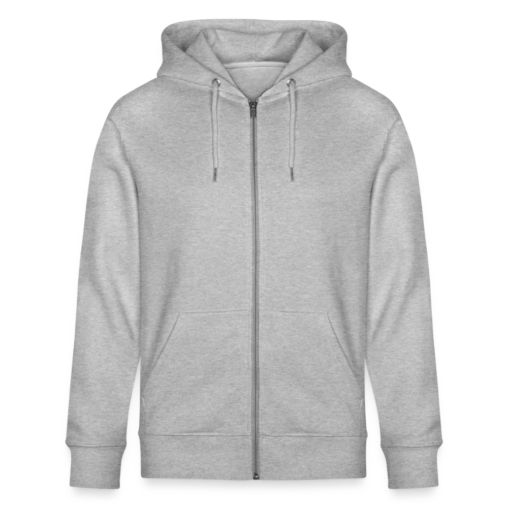 Rostock 'Rostockerkind' Bio Zip Hoodie Herren - Grau meliert