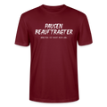 Unisex Sprüche T-Shirt 'Pausen beauftragter. Arbeiten ist nicht mein Job.' - Burgunderrot