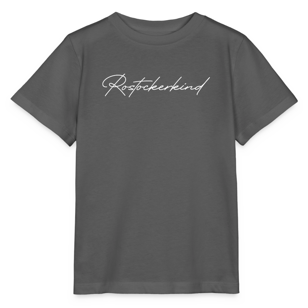 Rostock 'Rostockerkind' Signature Bio T-Shirt Kinder 3-8 Jahre - Anthrazit