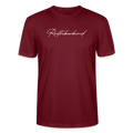 Rostock 'Rostockerkind' Signature Bio T-Shirt Unisex schwarz - Burgunderrot