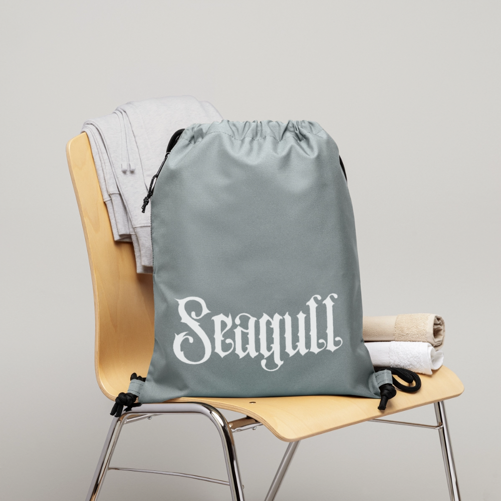 Rostock 'SEAGULL' Turnbeutel aus Recycling-Material mit SEAGULL Schriftzug - Steingrau mineral wash