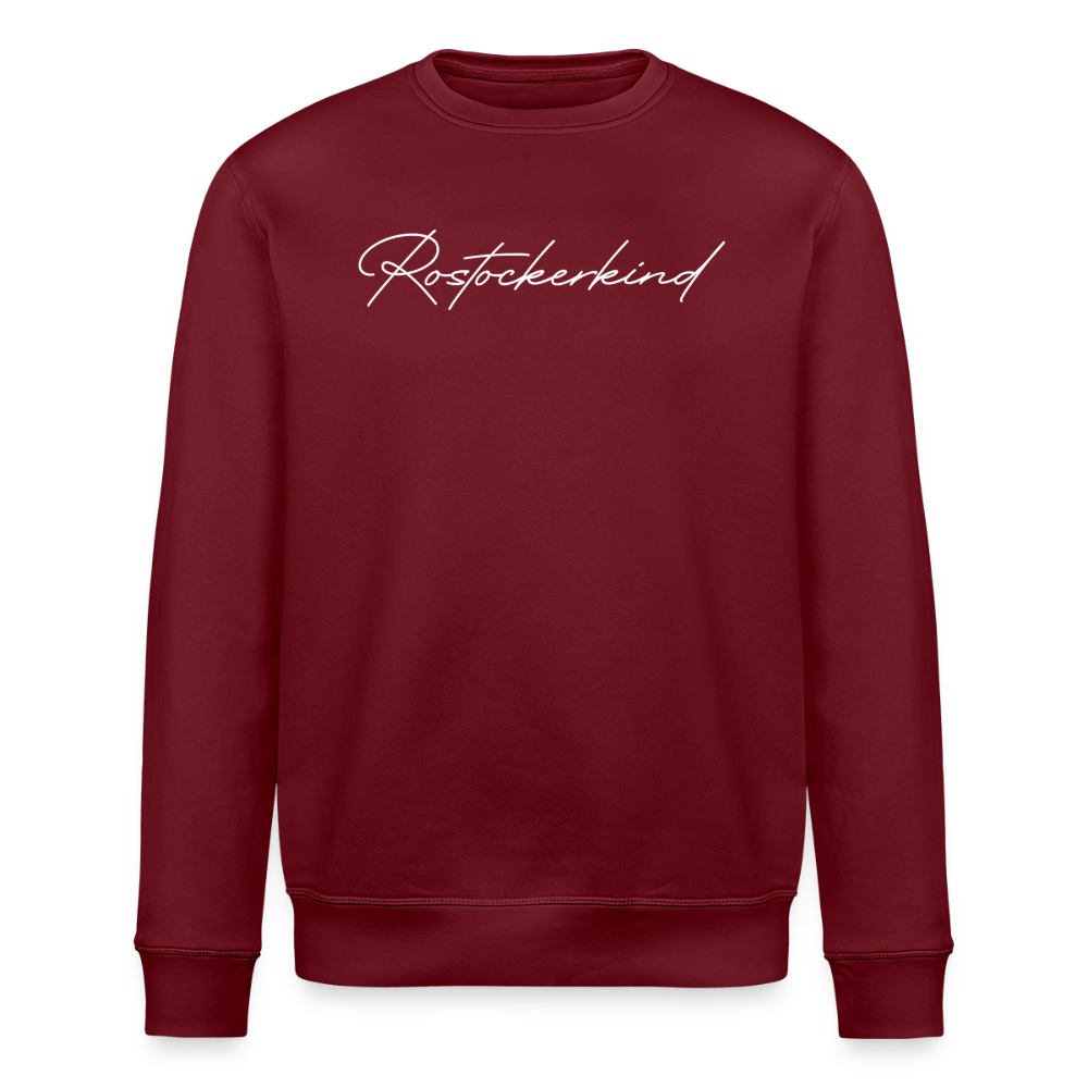 Rostock 'Rostockerkind' Signature Bio Sweatshirt Unisex - Burgunderrot