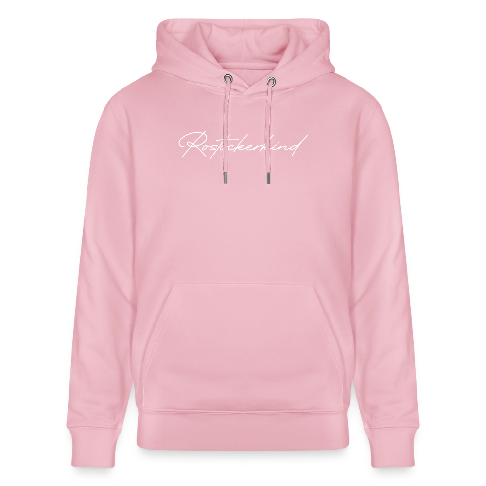 Rostock 'ROSTOCKERKIND' Signature Bio Hoodie Unisex weiß - Hellrosa