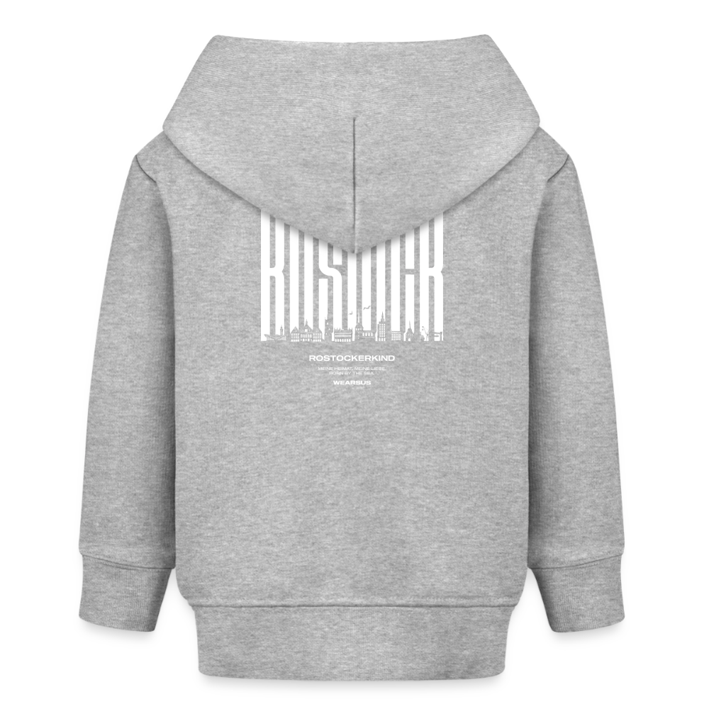 Rostock 'Rostockerkind' Bio Hoodie Babys Farbe - Grau meliert
