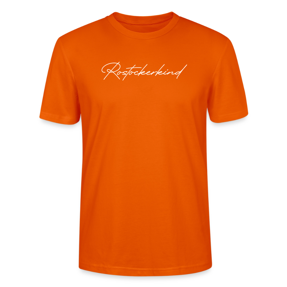 Rostock 'Rostockerkind' Signature Bio T-Shirt Unisex schwarz - Tieforange
