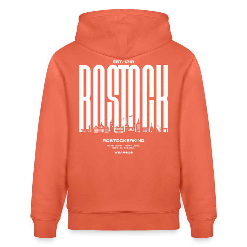 Rostock 'Rostockerkind' Bio Hoodie Unisex Farbe - Hellrot