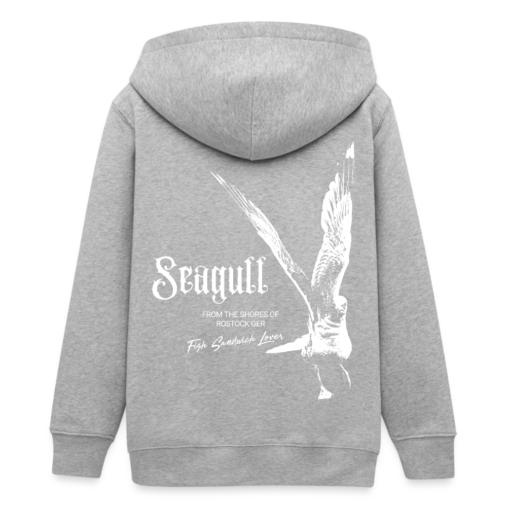 Rostock 'SEAGULL' Edition Bio Zip Hoodie Kinder - Grau meliert