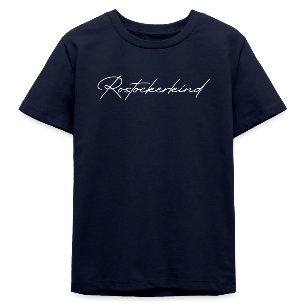 Rostock 'Rostockerkind' Signature Bio T-Shirt Kinder 9-13 Jahre - Navy