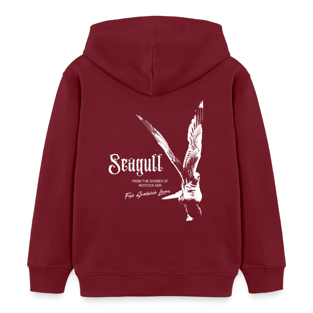 Rostock 'SEAGULL' Edition Bio Hoodie Kinder - Burgunderrot