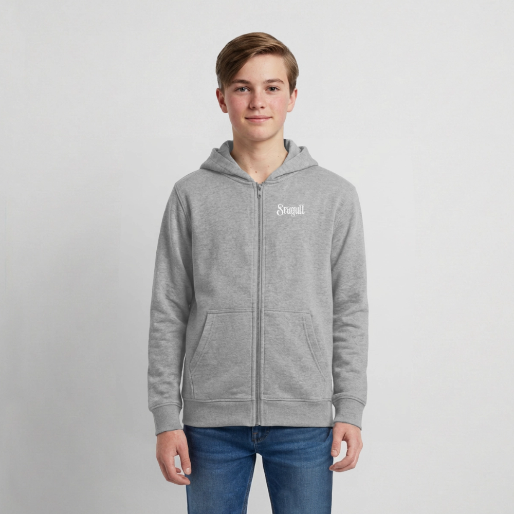 Rostock 'SEAGULL' Edition Bio Zip Hoodie Kinder - Grau meliert