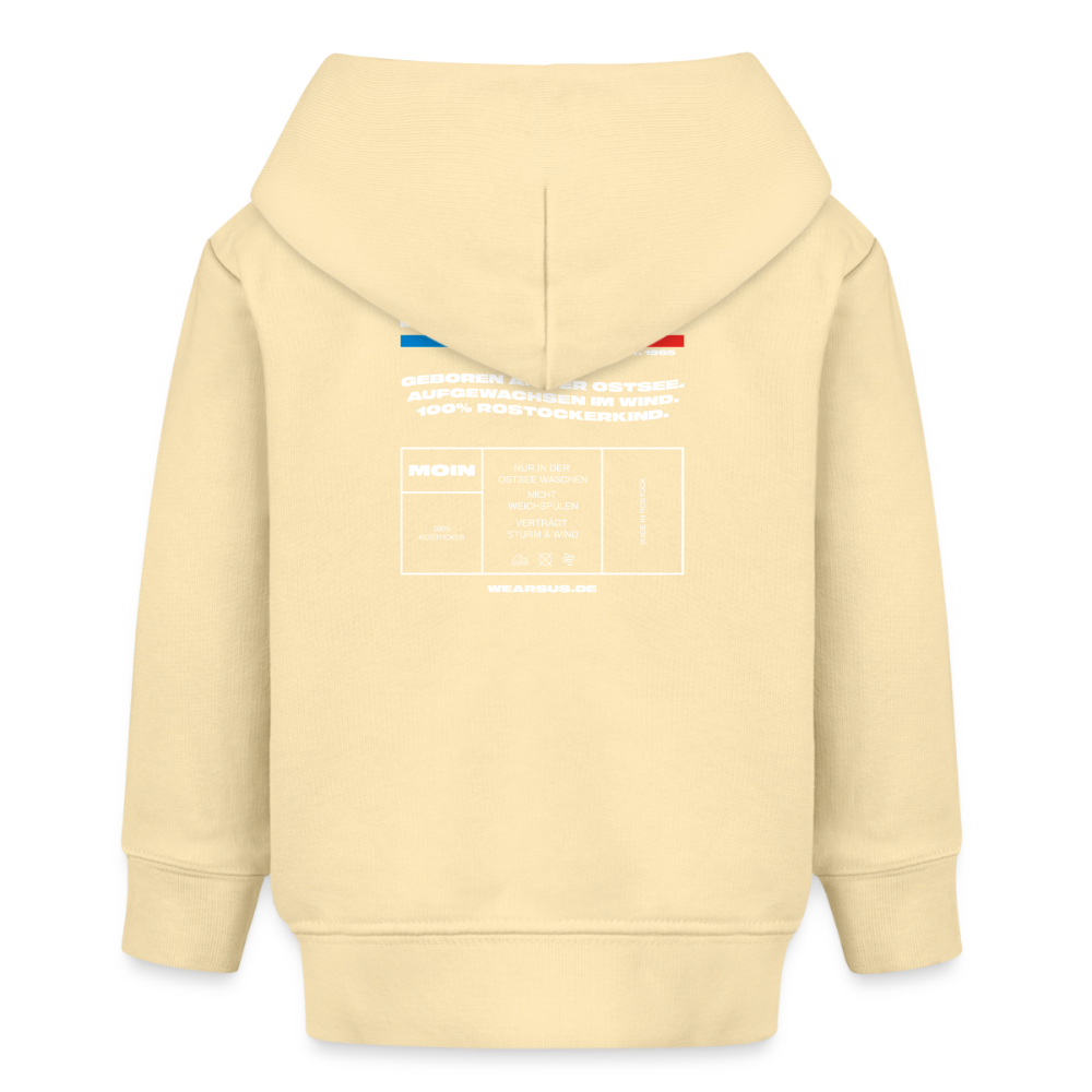 Rostock 'ROZTOC' Edition Bio Hoodie Babys Farbe - Creme