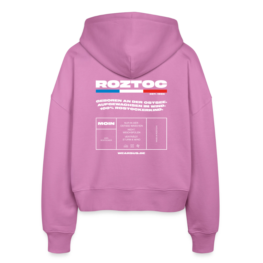 Rostock 'ROZTOC' Edition Bio Zip Hoodie Damen - Pink