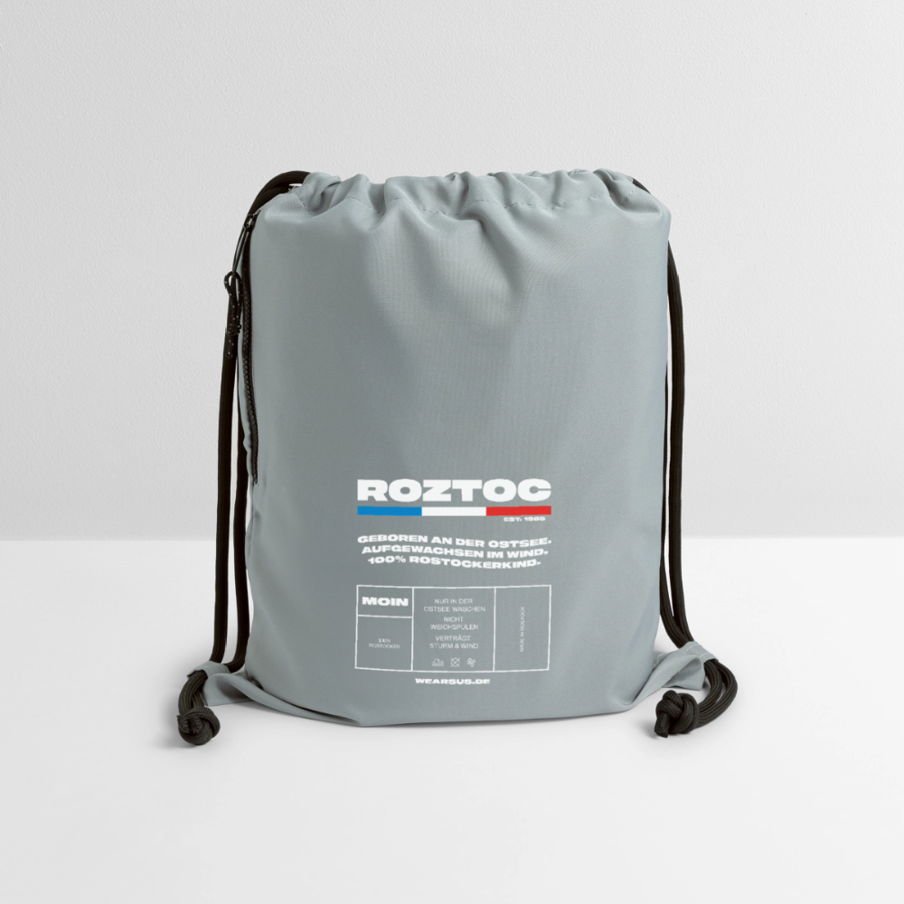 Rostock 'ROZTOC' Turnbeutel aus Recycling-Material - Steingrau mineral wash
