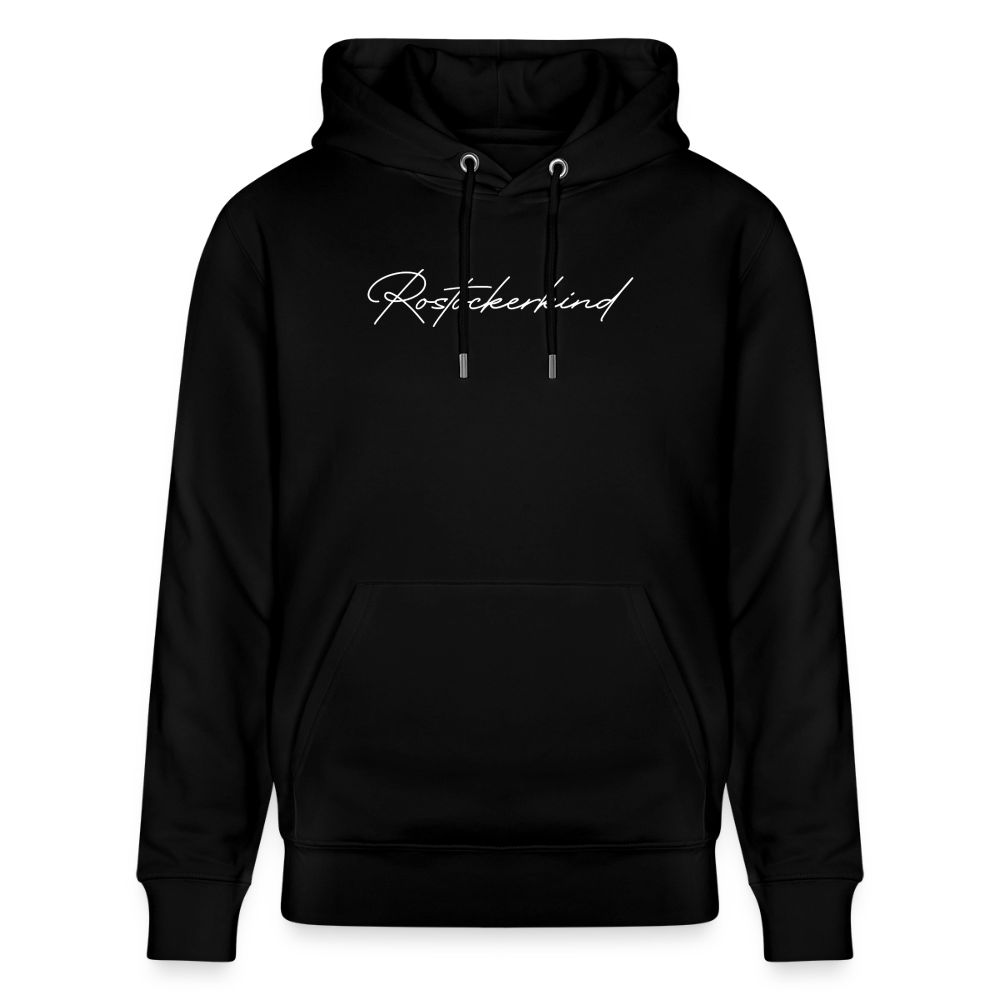 Rostock 'ROSTOCKERKIND' Signature Bio Hoodie Unisex weiß - Schwarz