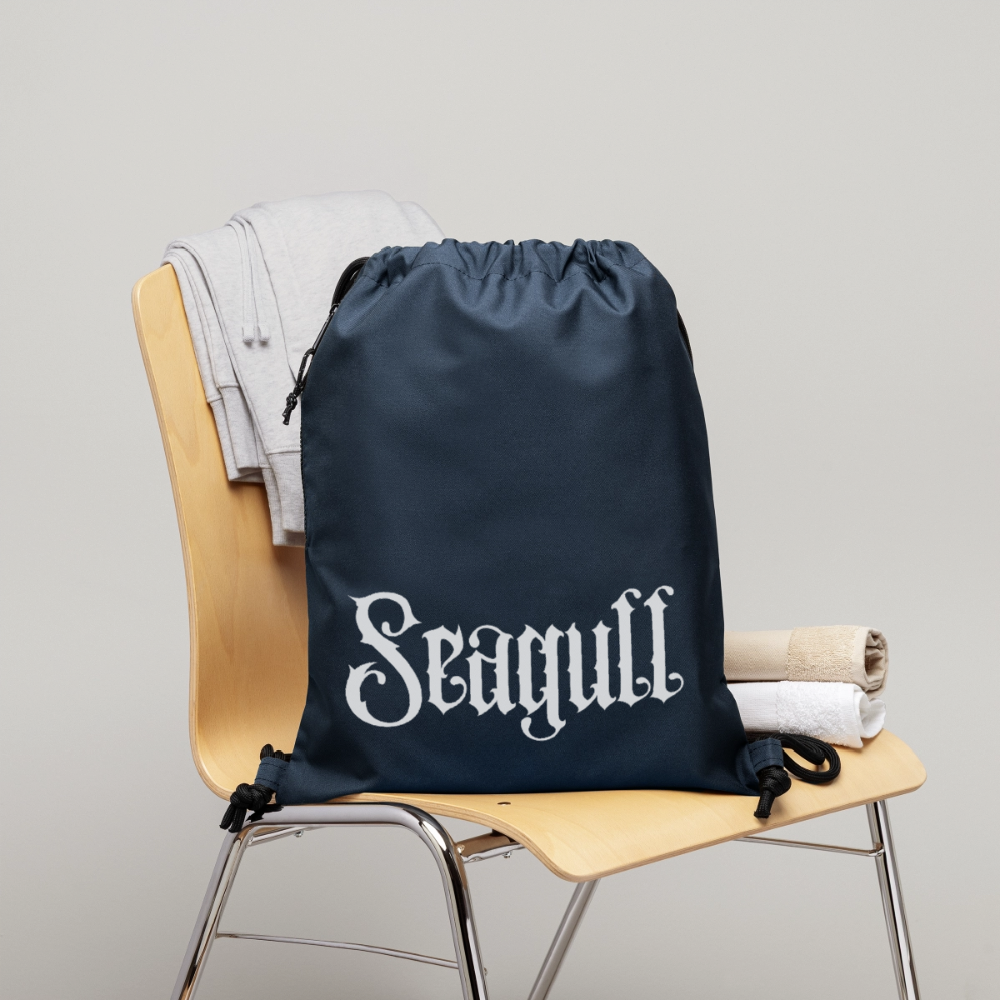 Rostock 'SEAGULL' Turnbeutel aus Recycling-Material mit SEAGULL Schriftzug - Navy