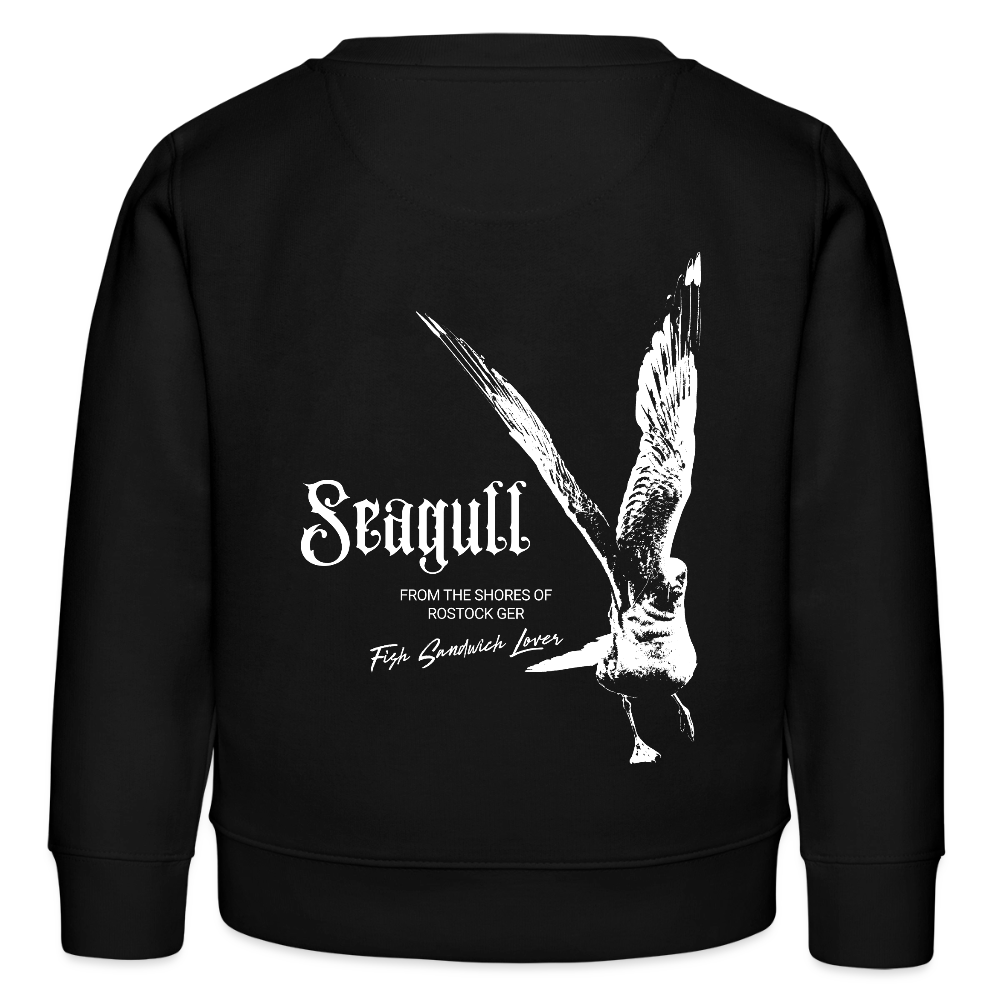 Rostock 'SEAGULL' Edition Bio Kinder Sweatshirt - Schwarz