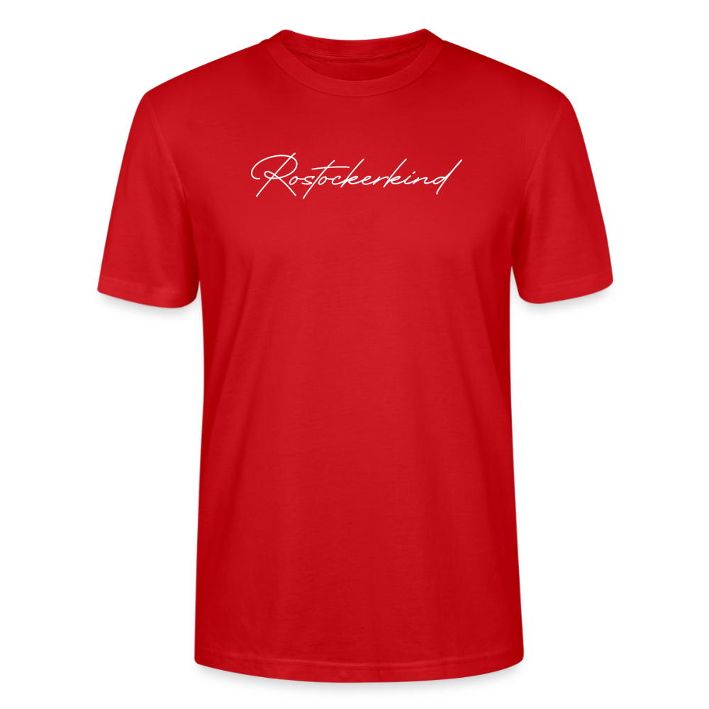 Rostock 'Rostockerkind' Signature Bio T-Shirt Unisex schwarz - Rot