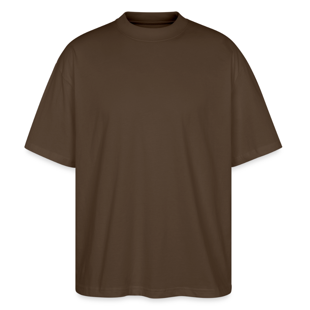 Rostock 'Rostockerkind' Bio Oversized T-Shirt Unisex Back Print Farbe - Dunkelbraun