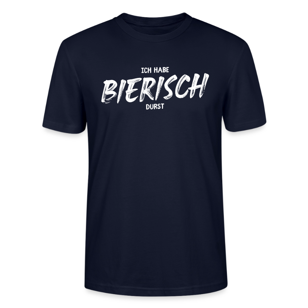 Unisex Sprüche T-Shirt 'Ich habe bierisch Durst' - Navy