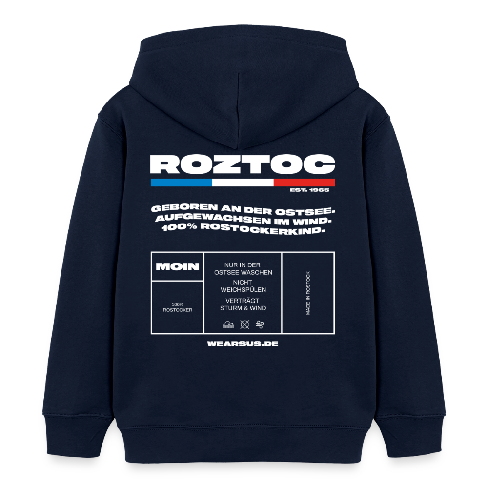 Rostock 'ROZTOC' Edition Bio Zip Hoodie Kinder 3-8 Jahre Farbe - Navy