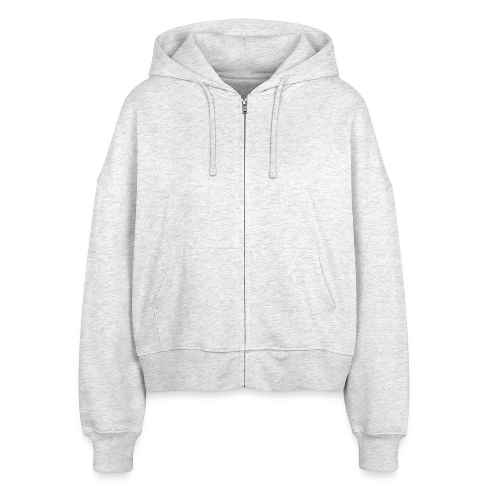Rostock 'ROZTOC' Edition Bio Zip Hoodie Damen weiß - Weiß meliert