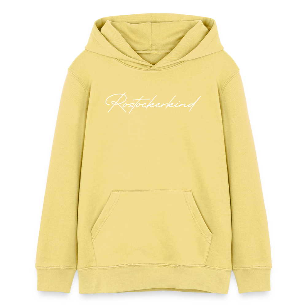 Rostock 'Rostockerkind' Signature Bio Hoodie Kinder 9-13 Jahre - Gelb Viva 