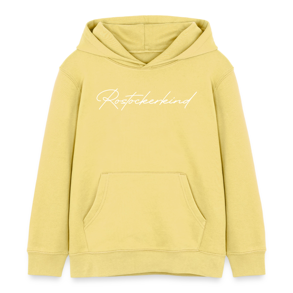 Rostock 'Rostockerkind' Signature Bio Hoodie Kinder 3-8 Jahre - Gelb Viva 