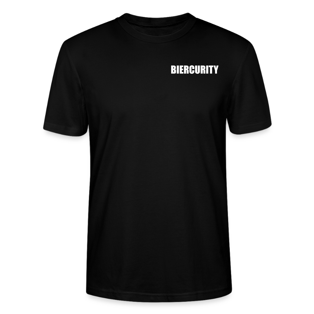 Unisex Sprüche T-Shirt 'Biercurity' - Schwarz