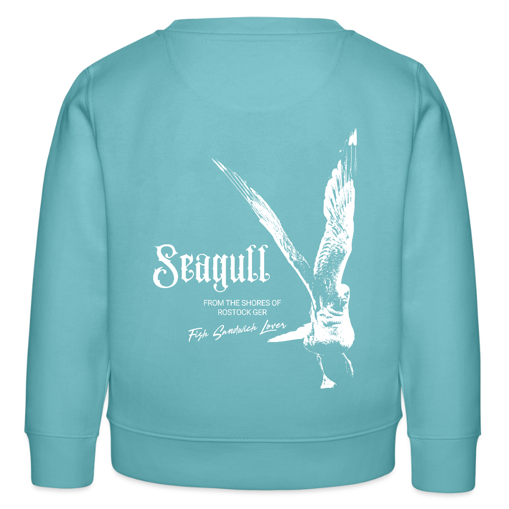 Rostock 'SEAGULL' Edition Bio Kinder Sweatshirt - Pastelltürkis