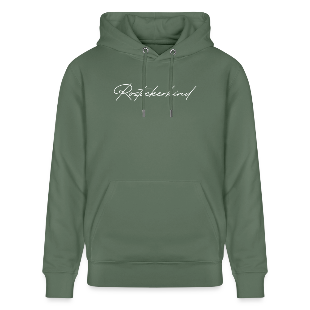 Rostock 'ROSTOCKERKIND' Signature Bio Hoodie Unisex weiß - Tanngrün