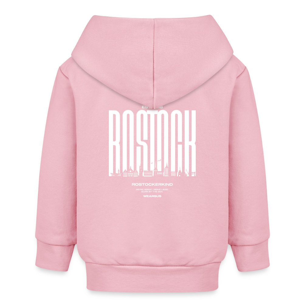 Rostock 'Rostockerkind' Bio Zip Hoodie Babys - Hellrosa