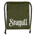 Rostock 'SEAGULL' Turnbeutel aus Recycling-Material mit SEAGULL Schriftzug - military Green